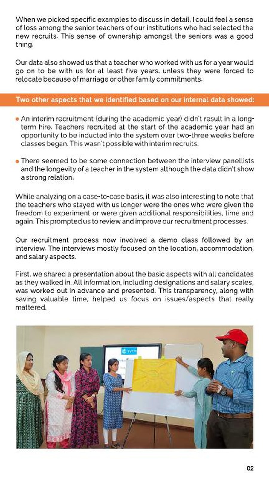 SVYM education team activity